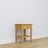 Bedside table N01 natural pine – pine wood, front view, Nizio Home