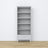 Étagère z tiroir en bois gris 80 cm – salon i bureau, style scandinave