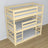 Lit superposé 3 niveaux pin incolore dans la chambre d'enfant – décoration scandinave, Nizio