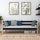 Sofa-lit en bois noir-chêne – chambre d'enfant, style scandinave Nizio
