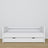 Sofa-lit avec tiroir blanc en bois – dimensions et schéma, Nizio