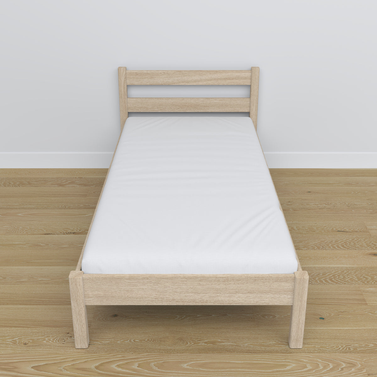 Bleached Oak Bed – Dimensions and Diagram, Nizio Home