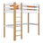 Lit mezzanine en bois blanc-chêne – chambre d'enfant, bois massif, style scandinave