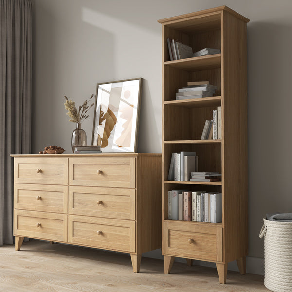 Oak shelf 1S 57 Scandi oak natural