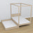 Oak canopy bed bleached oak – decorative frame, child’s room