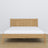 Lit double en chêne chêne naturel – vue de côté, proportions et forme, chambre