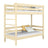 Lit superposé pin incolore – échelle i barrière ochronna en bois, Nizio Home