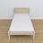 Lit chêne blanchi en chêne – dimensions et schéma, Nizio Home