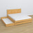 Lit double avec tiroir en bois pin naturel – tiroir ouvert, intérieur spacieux