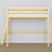 Lit mezzanine pin incolore – échelle i barrière en bois, Nizio Home
