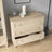 Commode 3S en chêne chêne blanchi – szuflady otwarte, pojemne l'intérieur rangements