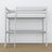 Lit mezzanine gris en bois – vue du dessus na chambre, Nizio