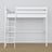 Lit mezzanine blanc en bois – dimensions et schéma, Nizio