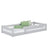 Lit bas en bois gris – chambre, bois massif, style scandinave Nizio