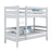 Lit superposé gris – échelle i barrière ochronna en bois, Nizio Home