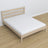 Lit double chêne blanchi w chambre – décoration avec literie, style scandinave