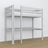 Lit mezzanine avec bureau gris en bois – dimensions, Nizio Home