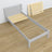Lit avec tiroir pour matelas gris en bois – dimensions, Nizio