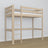 Loft bed bleached oak oak – dimensions and diagram, Nizio
