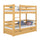 Lit superposé avec tiroir en bois pin naturel – chambre d'enfant, bois massif, scandinave