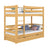 Lit superposé avec tiroir en bois pin naturel – chambre d'enfant, bois massif, scandinave
