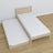 Lit avec tiroir pour matelas chêne blanchi en chêne – dimensions, Nizio