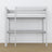 Lit mezzanine gris avec bureau – espace d'apprentissage sous la chambre, en bois
