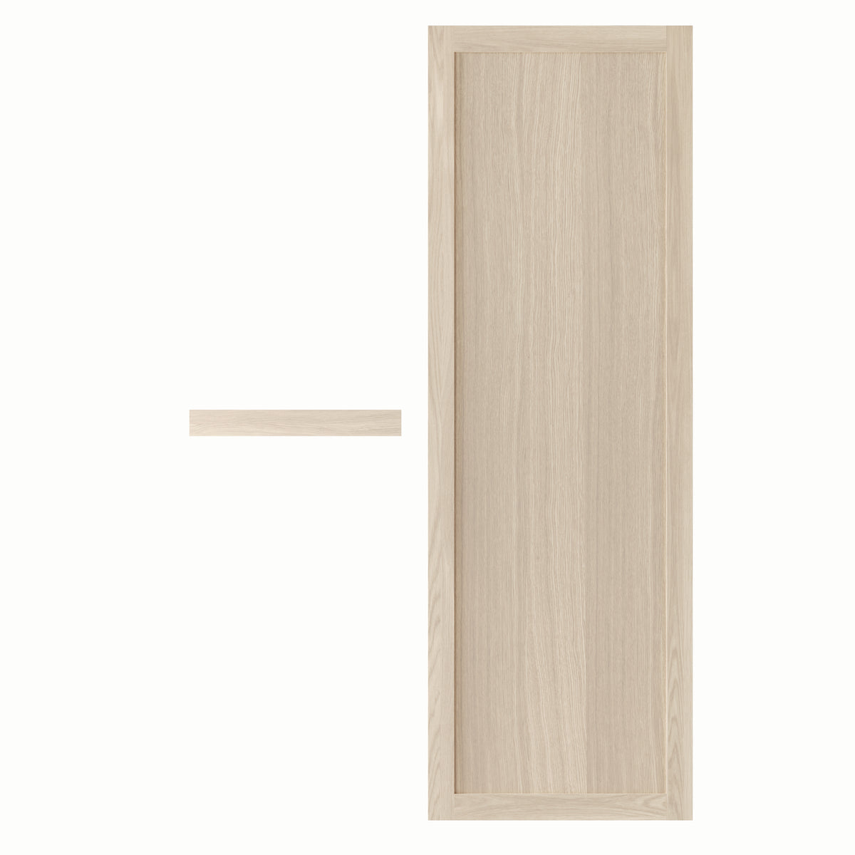 Oak front with glass