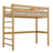 Oak loft bed N01 oak natural
