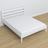 Lit double blanc w chambre – décoration avec literie, style scandinave
