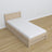 Lit avec tiroir pour matelas chêne blanchi en chêne – dimensions, Nizio