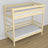 Lit superposé pin incolore en bois – vue de côté, Nizio Home
