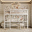 lit mezzanine avec bureau N05 en bois dans la couleur sur commande RAL/NCS – bois massif, Nizio
