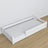 Lit bas blanc w chambre – décoration scandinave, en bois