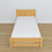 Lit avec tiroir pour matelas en bois pin naturel – décoration de chambre d'enfant