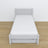 Lit gris – tiroir na matelas, détails en bois, Nizio Home