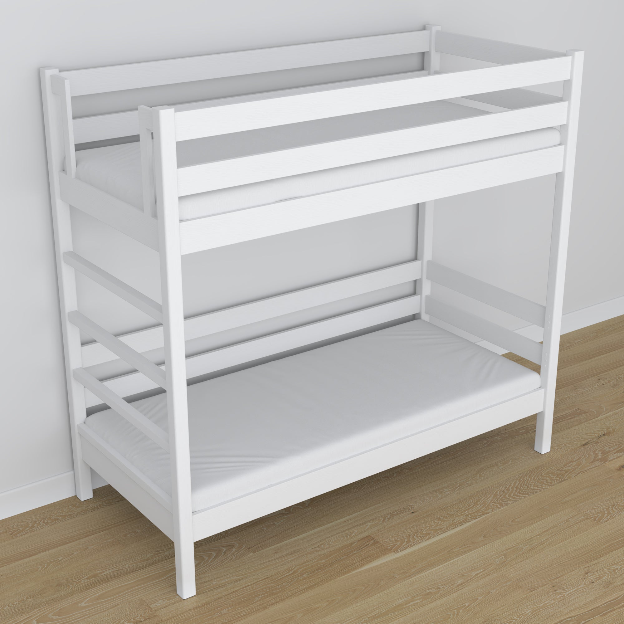 Lit superposé blanc en bois – dimensions et schéma, Nizio