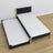 Lit avec tiroir pour matelas noir-chêne en bois – dimensions, Nizio