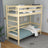 Lit superposé pin incolore dans la chambre d'enfant – décoration scandinave, en bois
