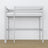 Lit mezzanine gris en bois – vue du dessus na chambre