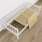Sofa-lit en bois blanc – détails du bois et des assemblages, Nizio Home