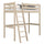 Bleached Oak Loft Bed – Children’s Room, Solid Wood, Scandi Style