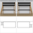 Lit mezzanine en bois noir-chêne – vue du dessus na espace couchage