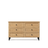 Commode z 6 tiroirmi en chêne chêne naturel avec noir 154 cm – chambre, style scandinave