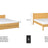 Lit double en bois pin naturel – détails des assemblages i szuflady, Nizio