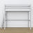 Lit mezzanine gris – échelle i barrière en bois, Nizio Home