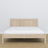 Lit double chêne blanchi – sommier à lattes en chêne, Nizio Home