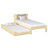 Lit avec tiroir pour matelas en bois pin incolore – chambre d'enfant, scandinave Nizio