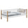 Sofa-lit en bois blanc avec chêne – chambre d'enfant, style scandinave Nizio
