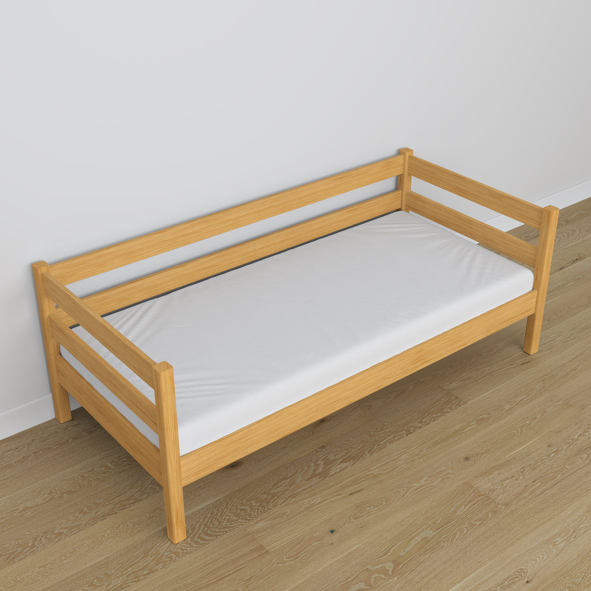 Sofa-lit pin naturel en bois – dimensions et schéma, Nizio